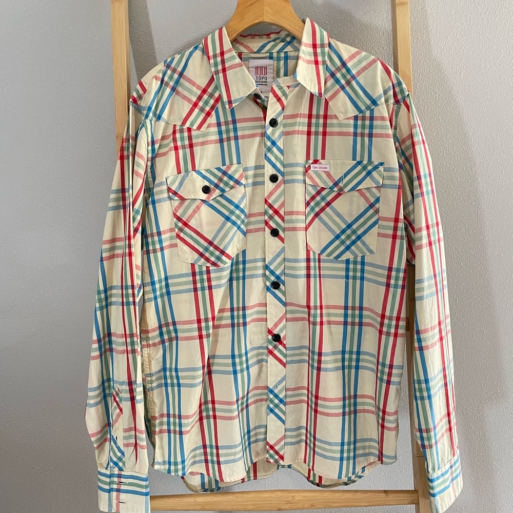 Topo Designs Plaid Button-Up Shirt